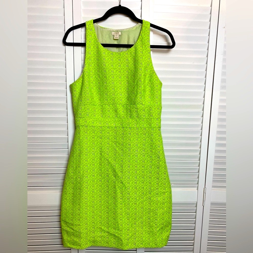 J Crew - Lime Green Racerback Dress - Size 4